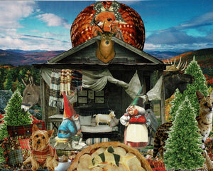Gnomes in the Valley One-Sided Christmas Card