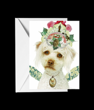 Load image into Gallery viewer, White Schnoodle card